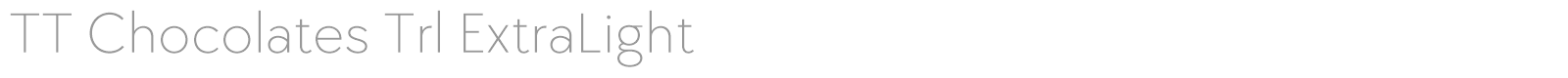 TT Chocolates font preview